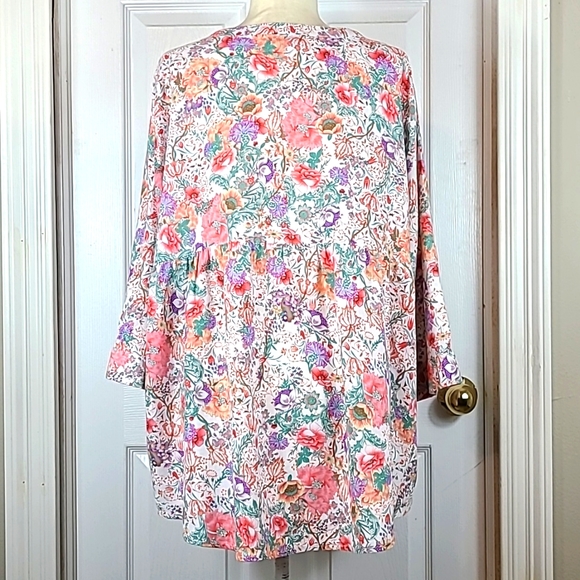 Jones New York Floral Blouse - Picture 5 of 13